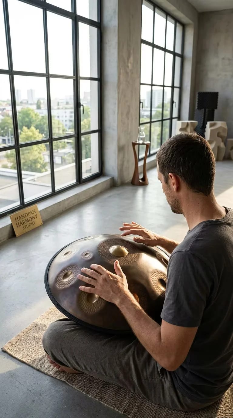 Customer photo review of Cosmos Hand-Pounded Handpan - 9/10/12 Notes D Minor Gift Set