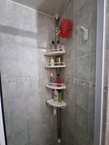 Customer photo review of Esquinero Organizador De Ducha Ajustable