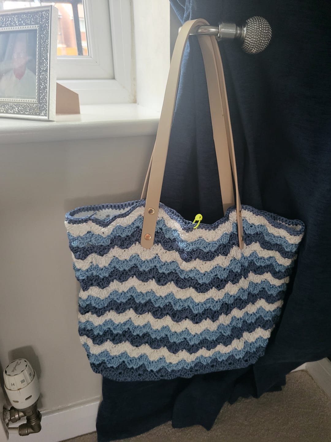 Customer photo review of Seabreaze Wave Tote Crochet Kit