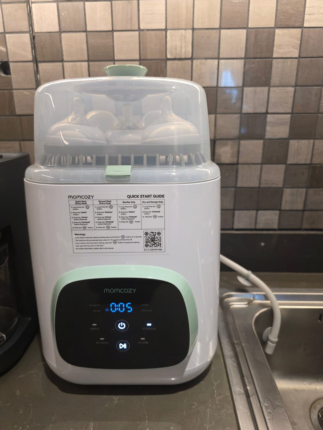 Customer photo review of Momcozy KleanPal Pro Baby Bottle Washer