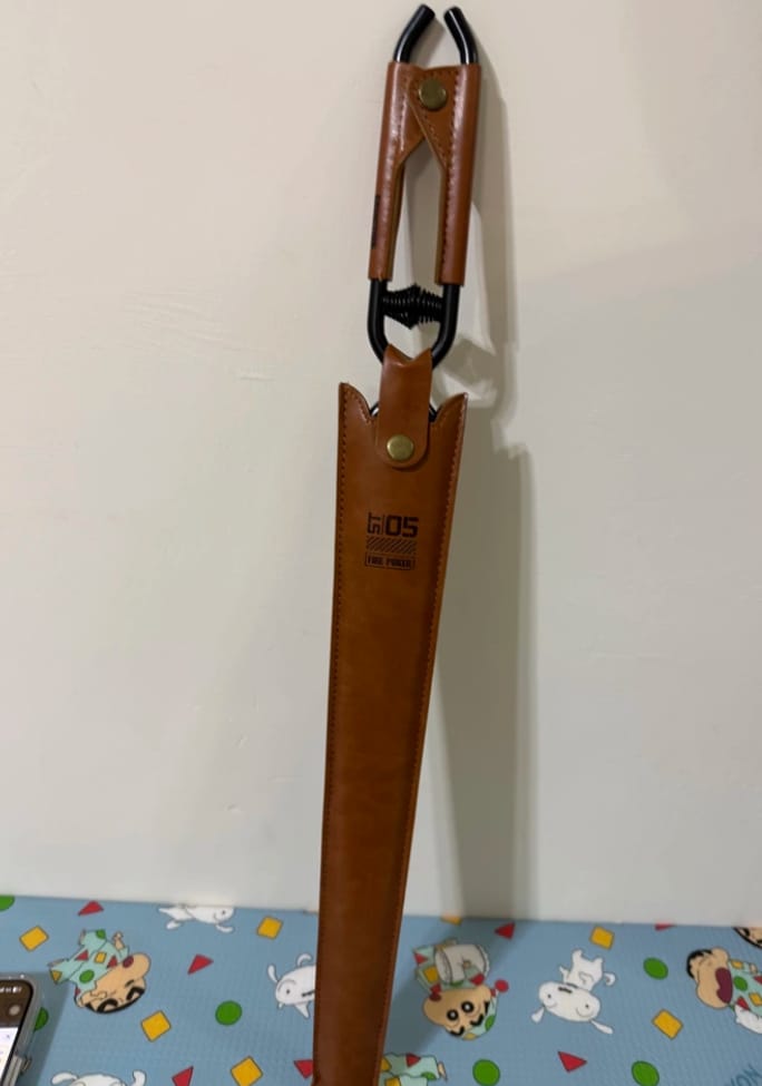 Customer photo review of Heavy Duty Fire Pit Tongs for BBQ, Charcoal & Outdoor Campfires