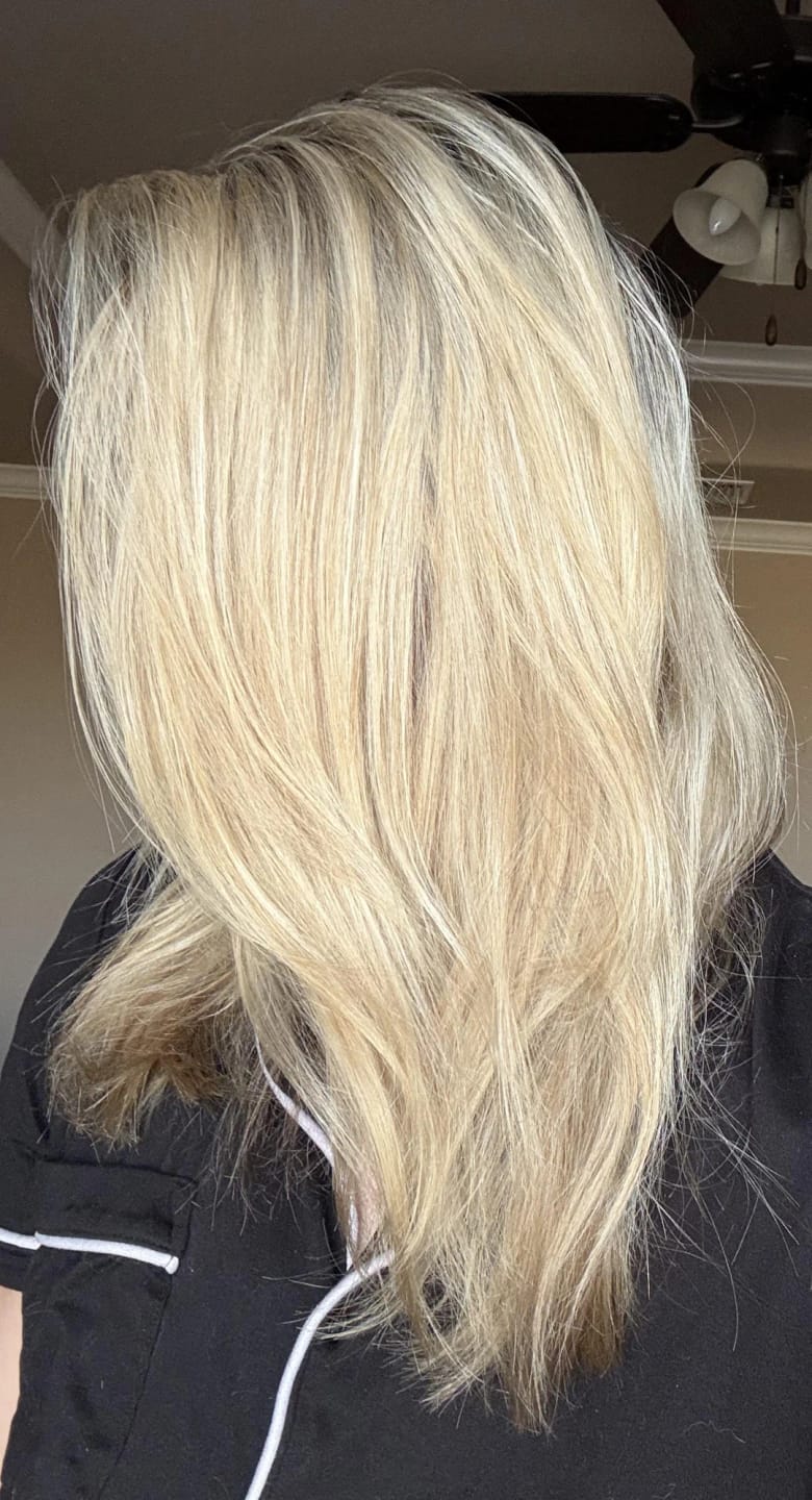 Customer photo review of Hair Growth Nourishing Spray