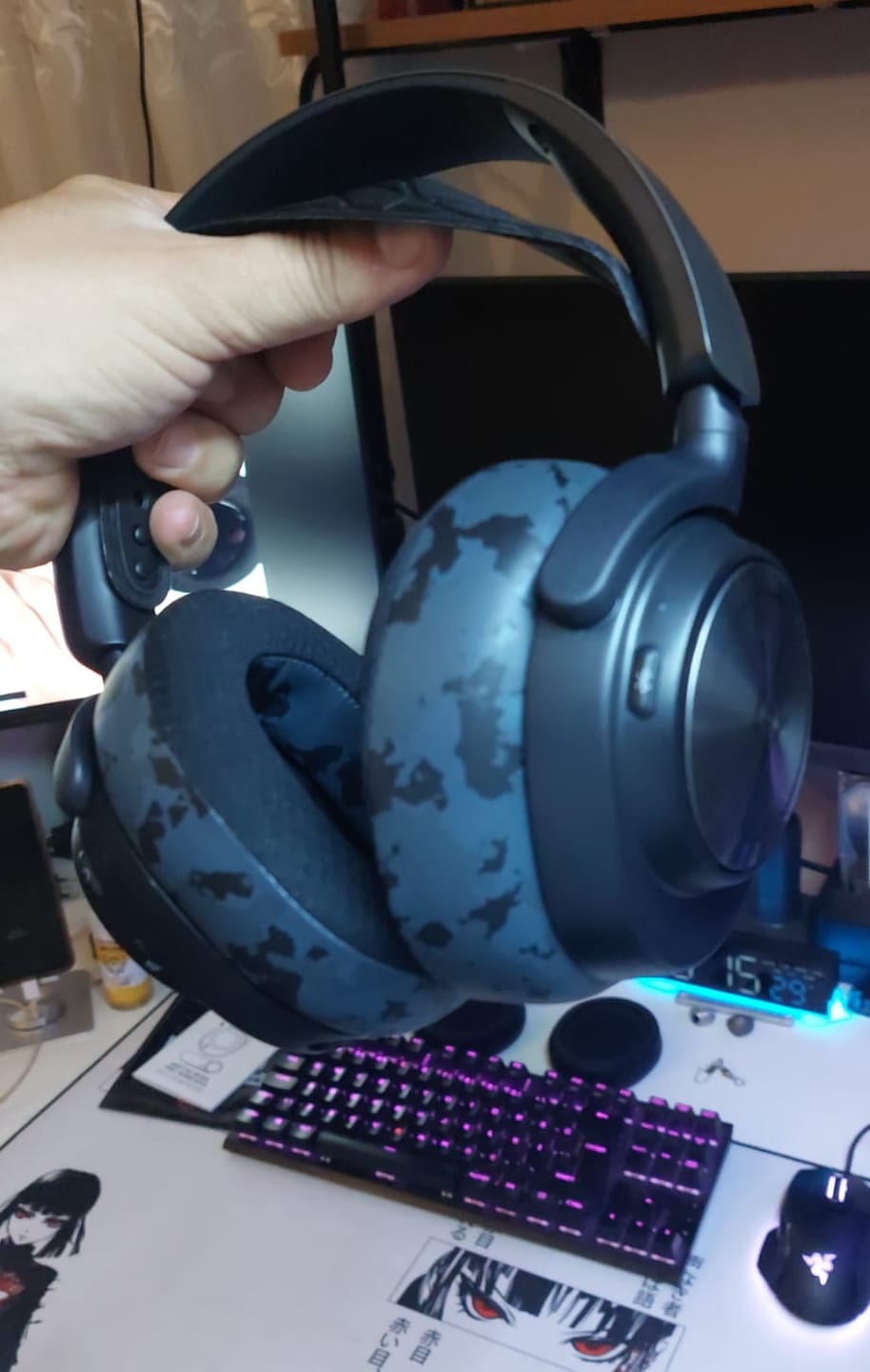 Customer photo review of Wicked Cushions FreeZe Soğutma Jelli Kulaklık Pedleri - Arctis Nova Pro Wireless & Nova Elite