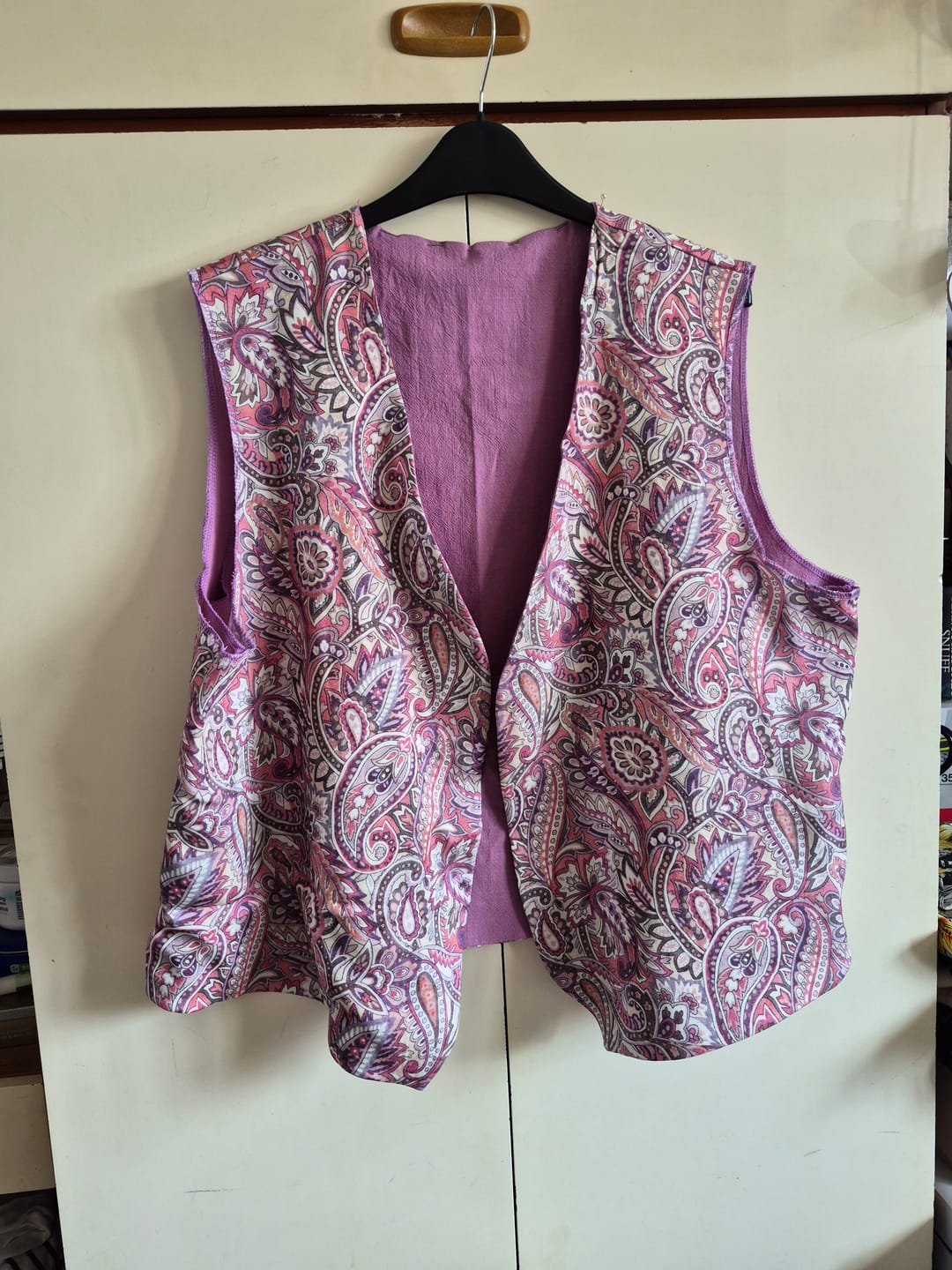 Customer photo review of Clearance - Linen Feel 100% Cotton Fabric