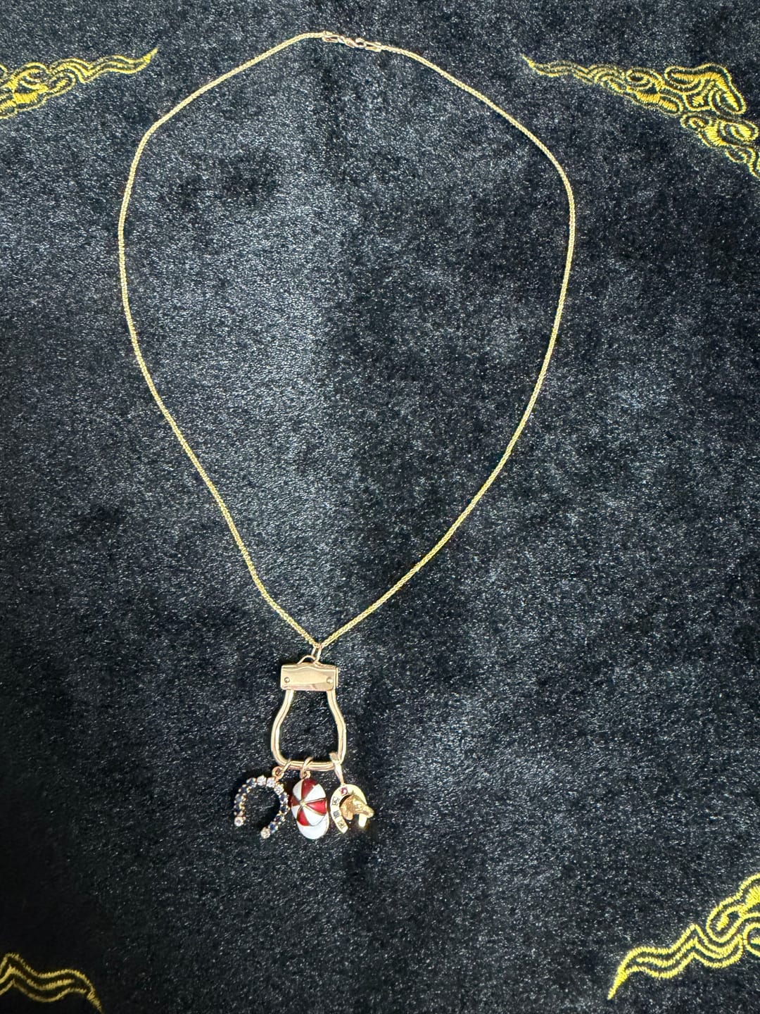 Customer photo review of Vintage 14k Yellow Gold 1.2mm Wheat Chain 18"