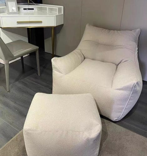 Customer photo review of MARGOT BEAN BAG - LINEN CREAM GREY