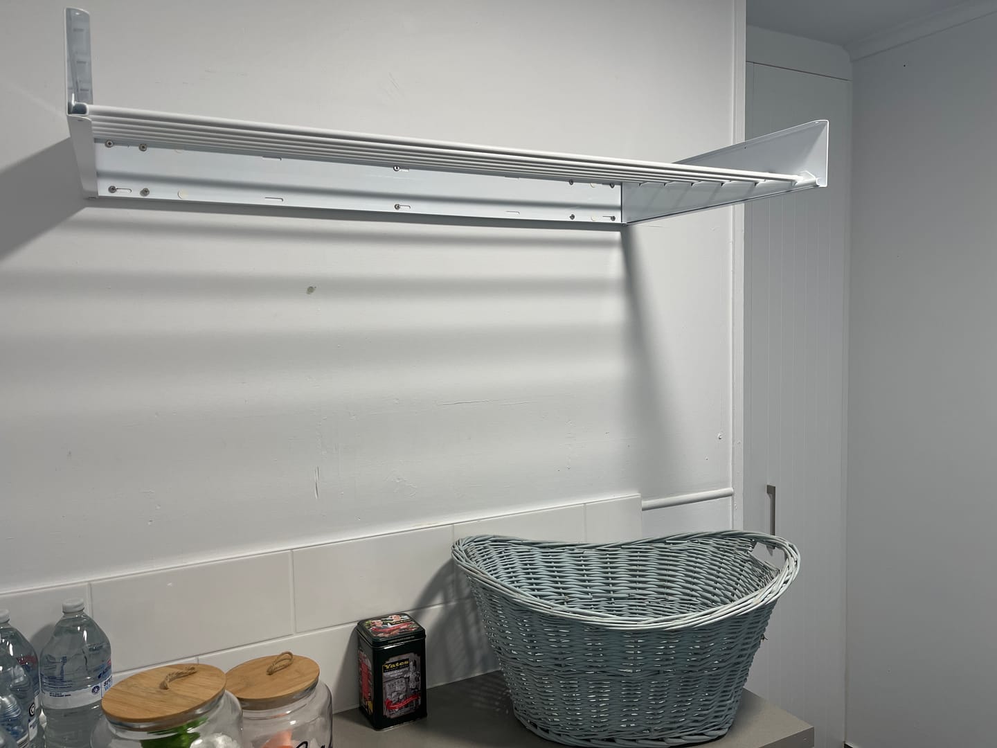 Customer photo review of Wall Mounted Drying Rack - Foldable Indoor and Outdoor Drying Rack