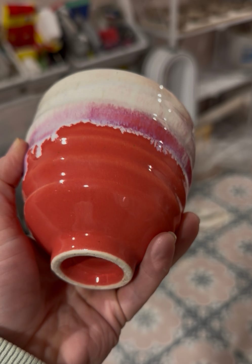 Customer photo review of Abbots Flamingo Midfire Glaze