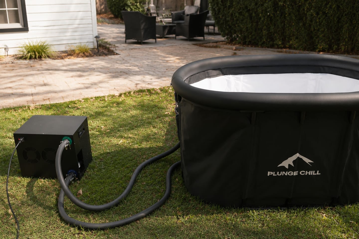 Customer photo review of Cold Plunge Chiller + Tub (MAX)