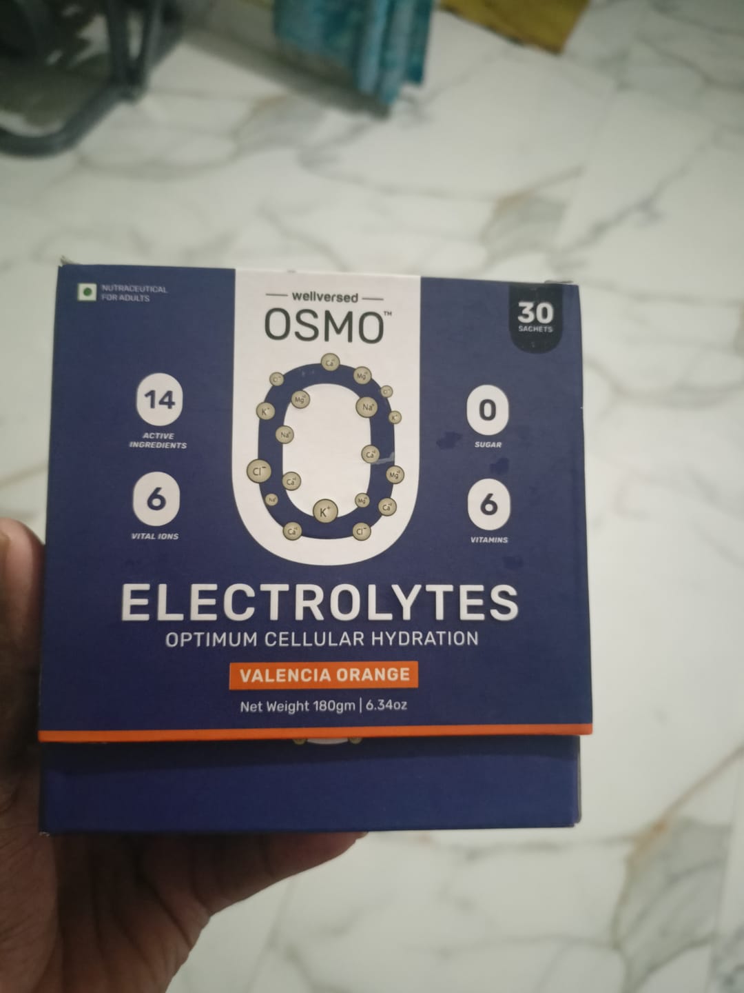 Customer photo review of OSMO Electrolytes Sachets (30 Servings, Valencia Orange)