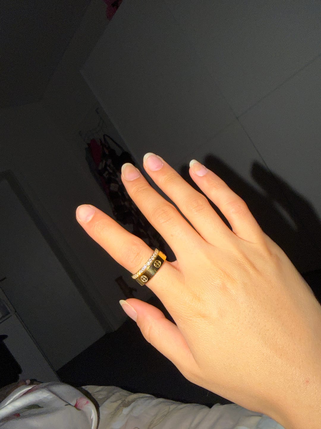 Customer photo review of Timeless Affection Ring 14 Karat vergoldet