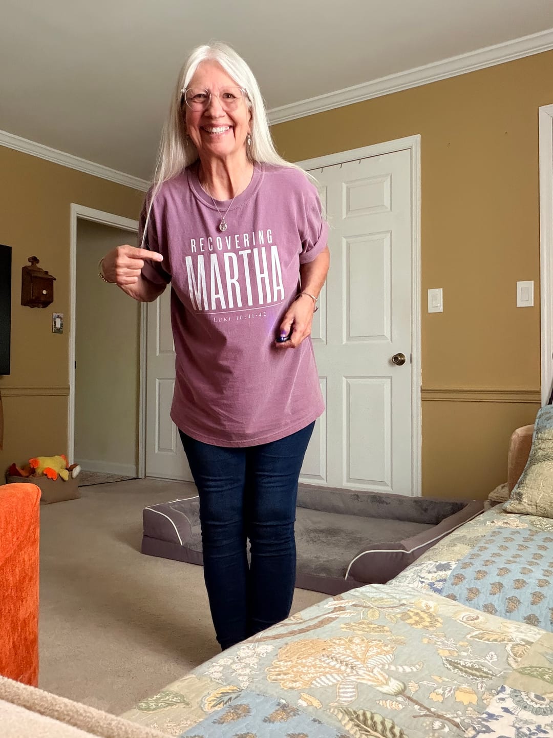 Customer photo review of Recovering Martha T-Shirt