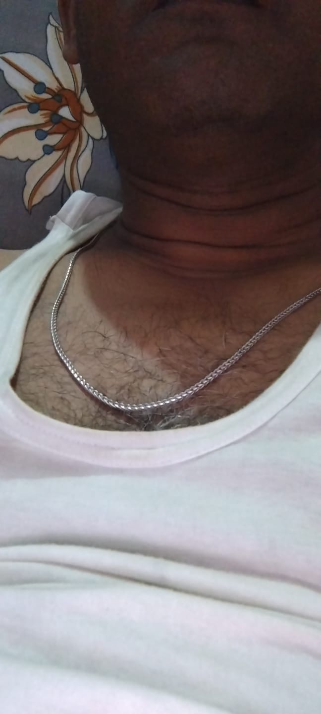 Customer photo review of Silver Classic Love Chain for Him