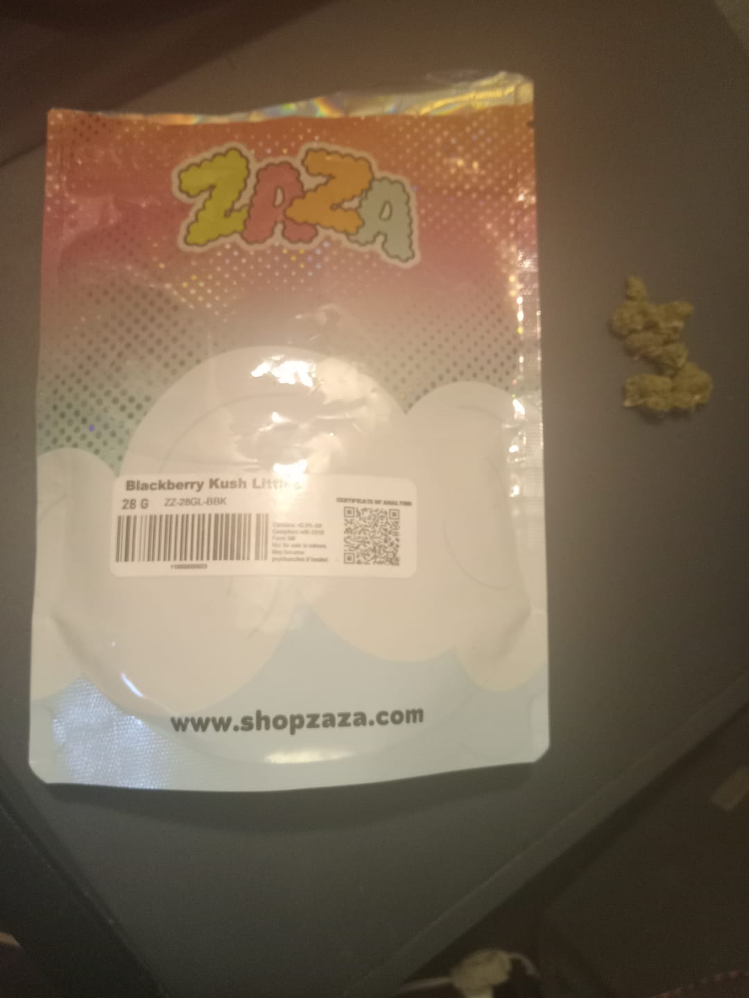 Customer photo review of Blackberry Kush - 28 Grams Littles - Indica