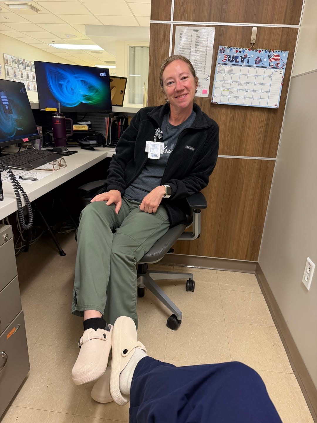 Customer photo review of Cloud Slides - Original Clogs