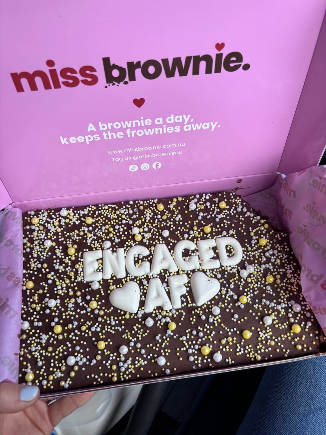 Customer photo review of Custom Brownie · Large
