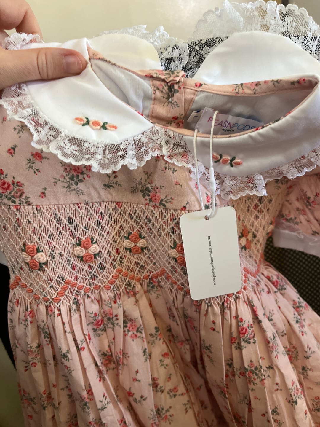 Customer photo review of Arabella Hand-Smocked  Dress