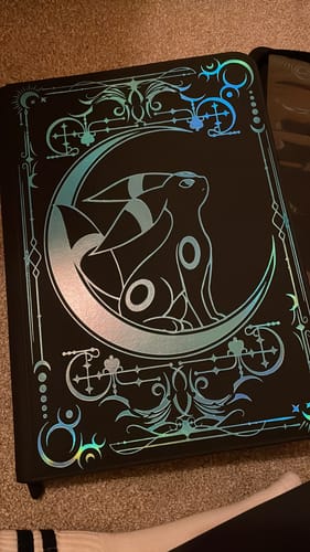 Customer photo review of Lunar Shadow Shiny 9-Pocket Trading Card Binder