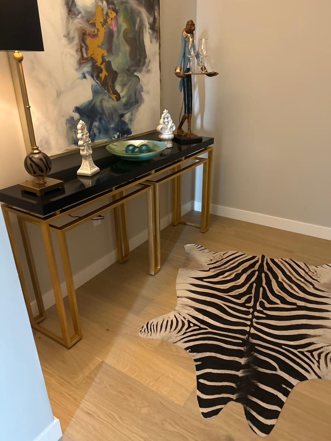 Customer photo review of Jungle Zebra Rug