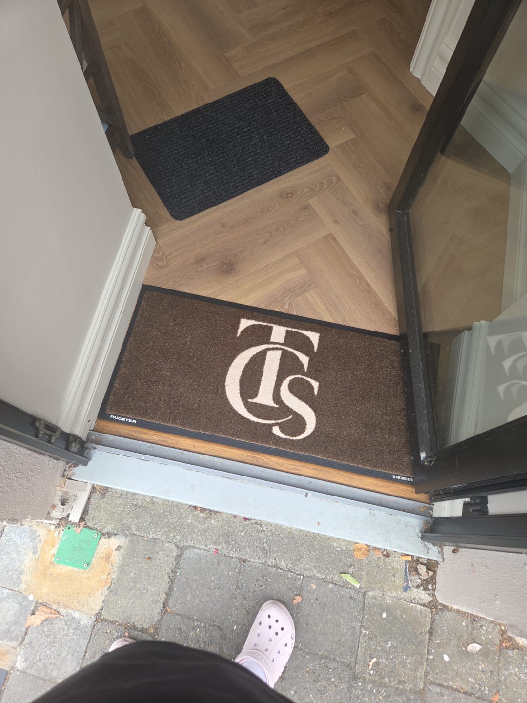 Customer photo review of Custom Indoor Logo Mat