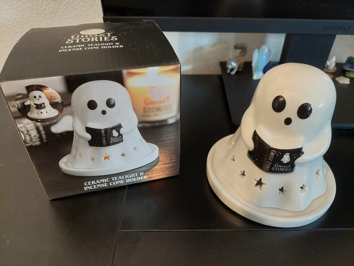 Customer photo review of Geister Teelichthalter / Räucherkegel – Summerween Keramik Deko