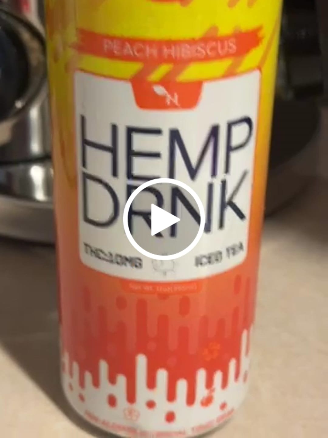 Customer video review of DELTA 9 + CBD BEVERAGE - Peach Hibiscus - 50MG - 4 PACK
