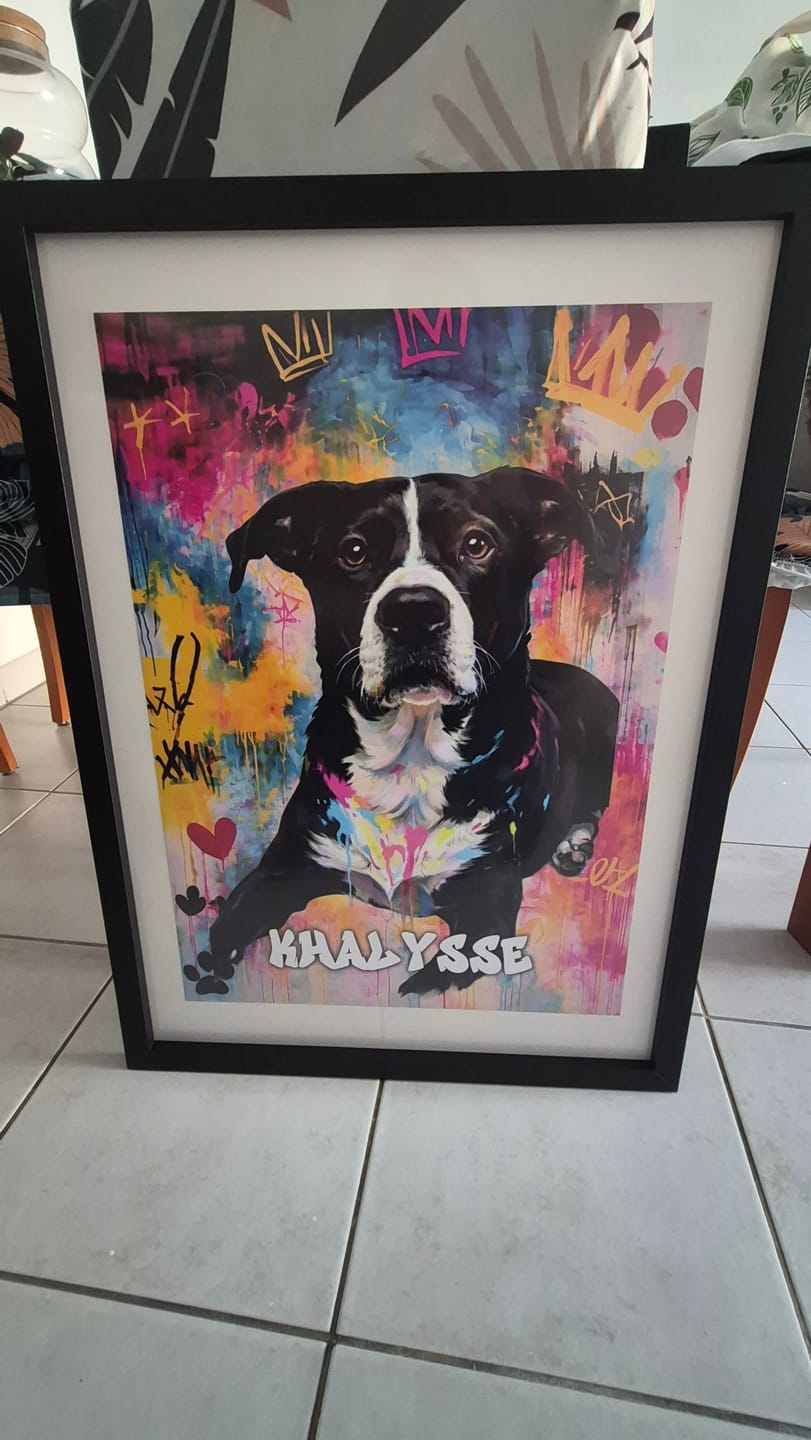 Customer photo review of Le graffiti - Poster personnalisé