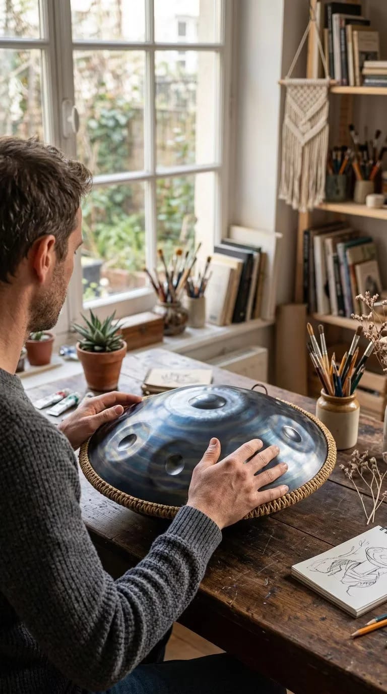 Customer photo review of Storm Series Handpan Drum – 432Hz/440Hz | Cosmoshandpan