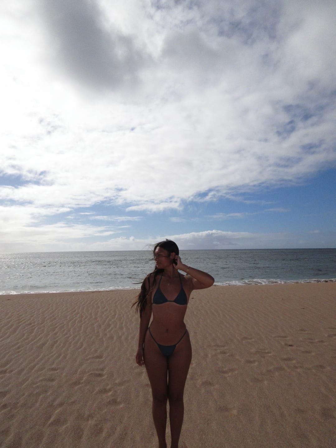 Customer photo review of 008 Micro Bikini Top - Slate Gray