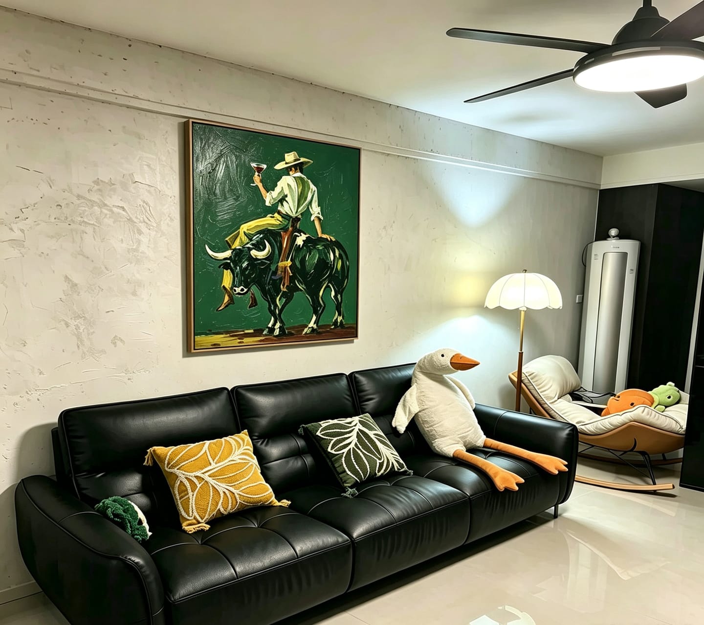 Customer photo review of Ranch Cheers-Bull Rider Painting
