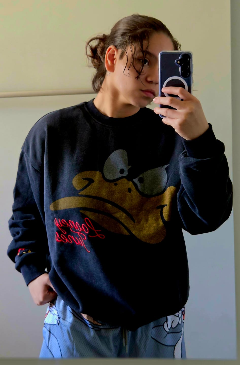 Customer photo review of 5255 - Looney Tunes Face Crewnecks