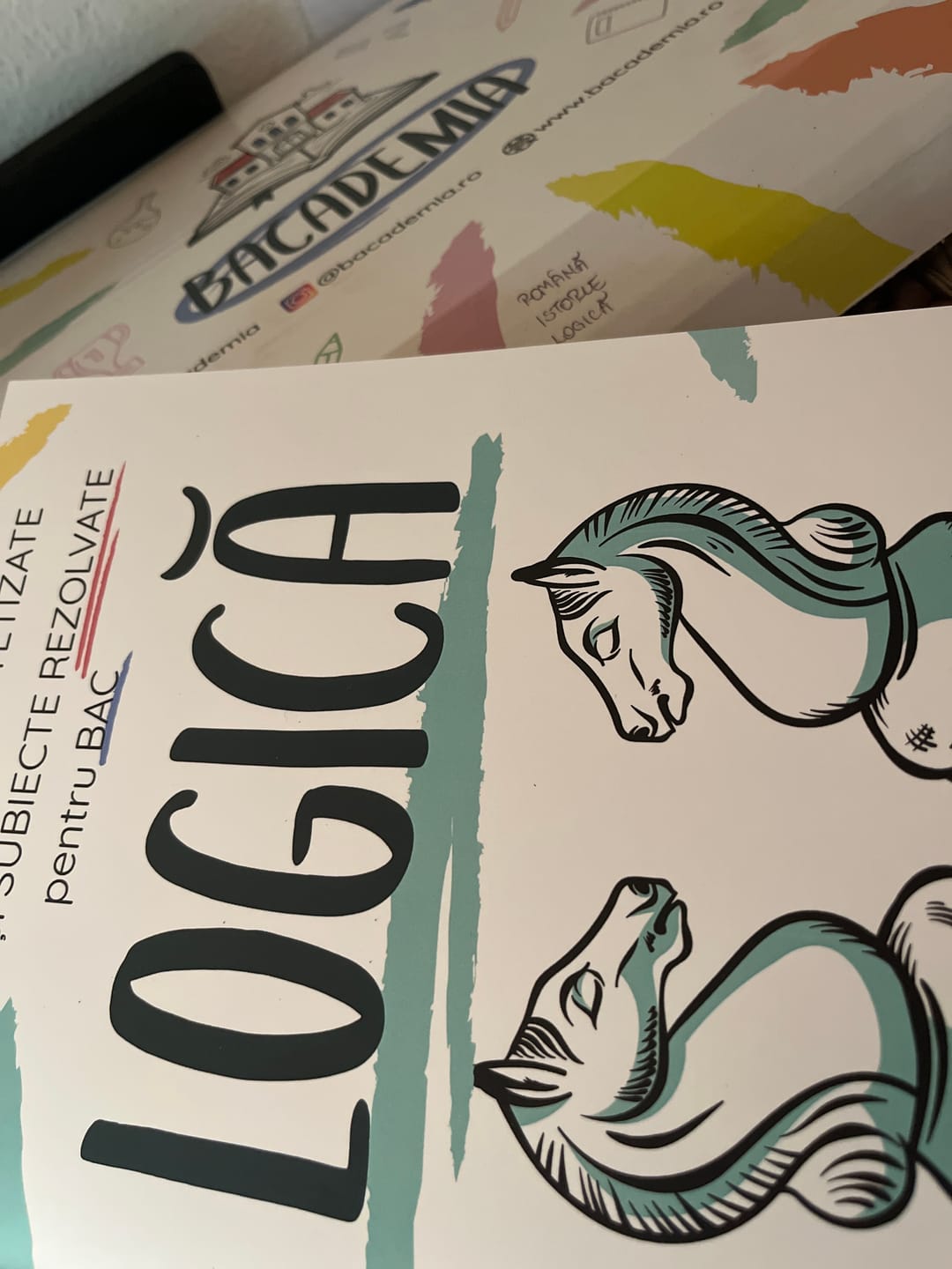 Customer photo review of Pachet Bacalaureat (Română + Istorie + Logică) Bacademia