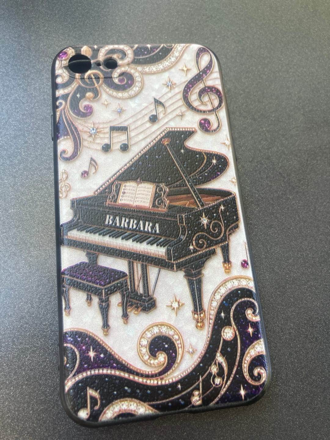 Customer photo review of Grand Piano Music Note Phone Case -Personalized Gift For Pianists