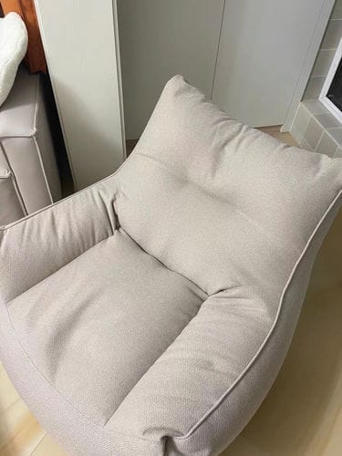 Customer photo review of MARGOT BEAN BAG - LINEN CREAM GREY