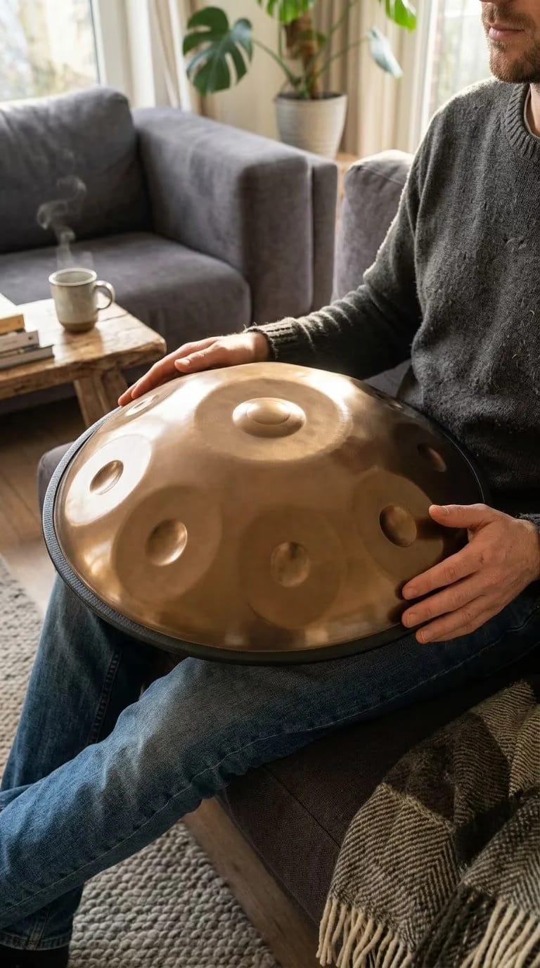 Customer photo review of Cosmos Exquisite Handpan - 10 Notes D Minor Gift Set