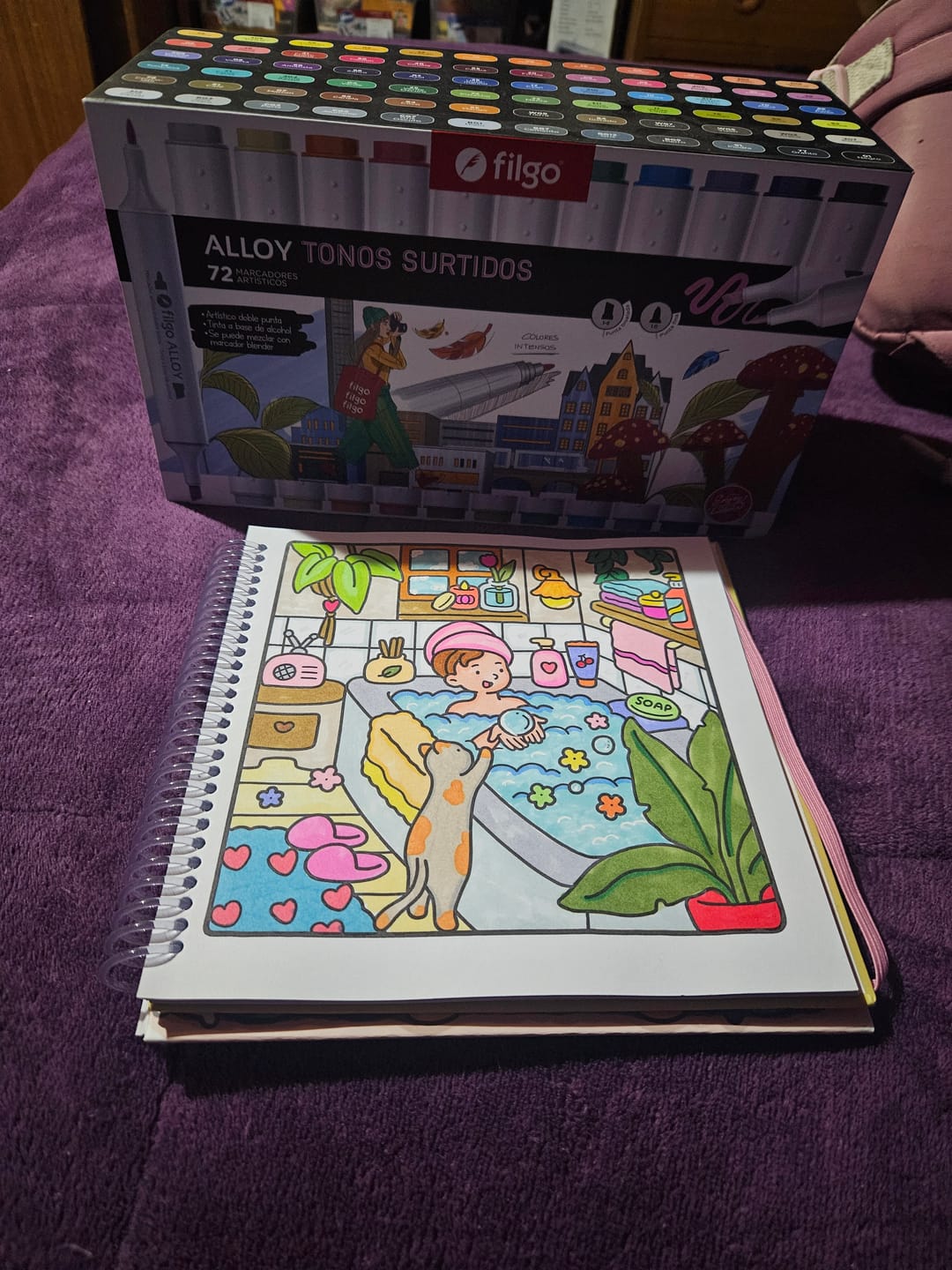 Customer photo review of Filgo Alloy - Set 72 Marcadores al Alcohol Tonos Surtidos