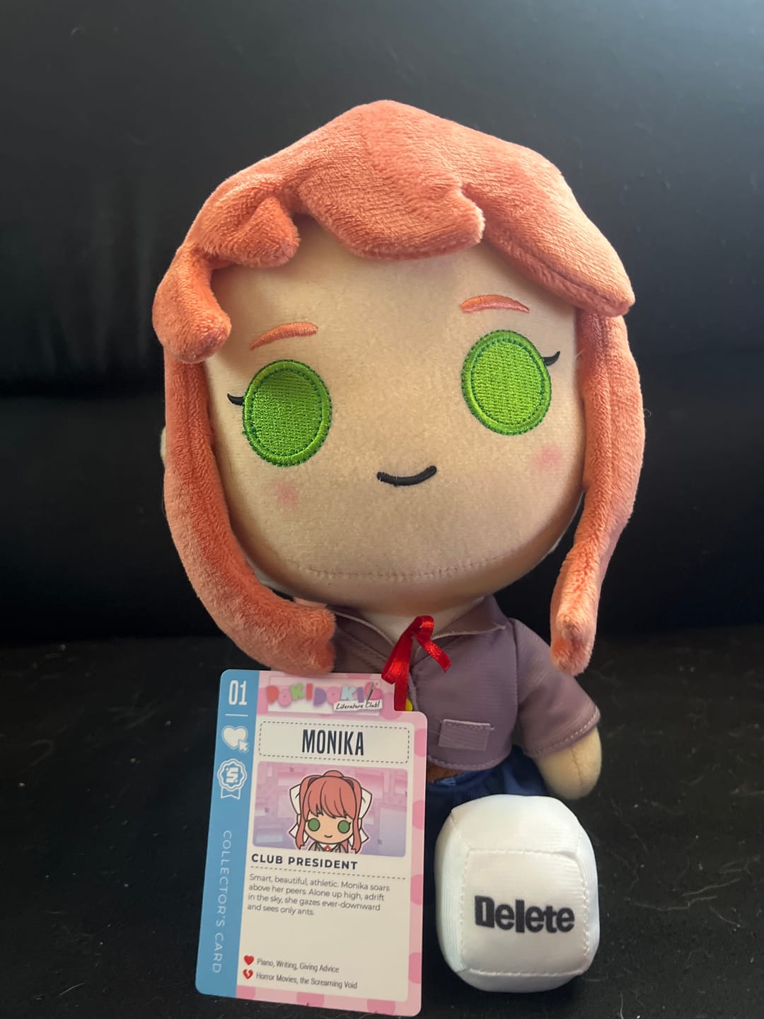 Customer photo review of Doki Doki Literature Club - Monika Collector's Plush