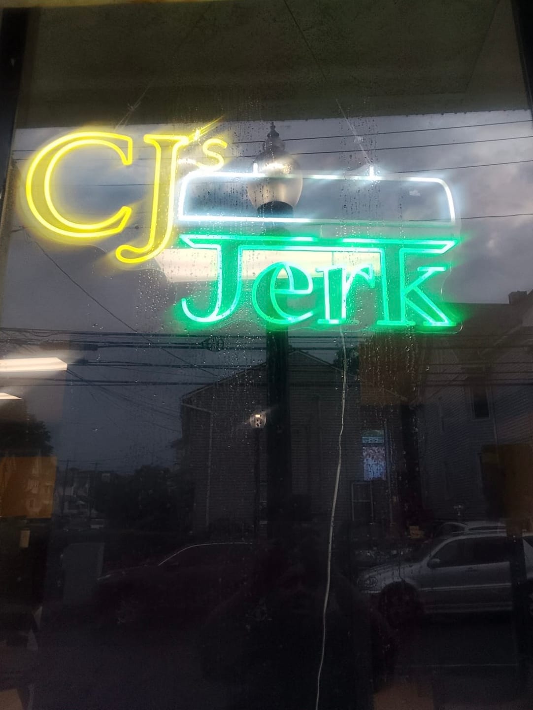 Customer photo review of CJ'S JERK | Led Neon Sign