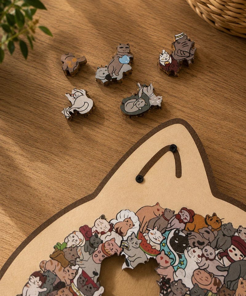 Customer photo review of PuzzPati® Ahşap Kedi Puzzle