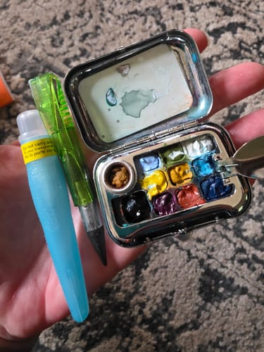 Customer photo review of ZIG WATERCOLOR SYSTEM BrusH2O Petit