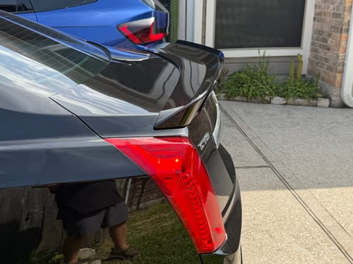 Customer photo review of 2014-19 Cadillac CTS Wickerbill Rear Spoiler