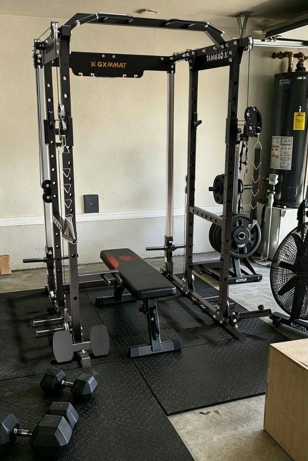 Customer photo review of GXMMAT X6 Power Rack with Full Aluminum Pulleys