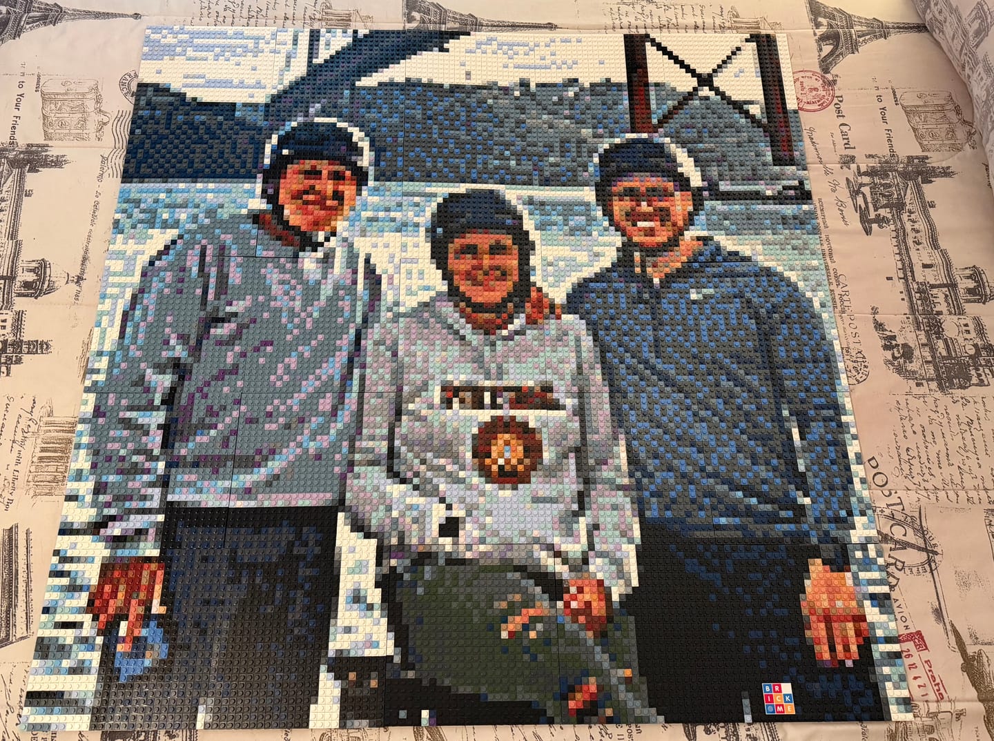 Customer photo review of Custom Design Brick Mosaic - 5x5 baseplates