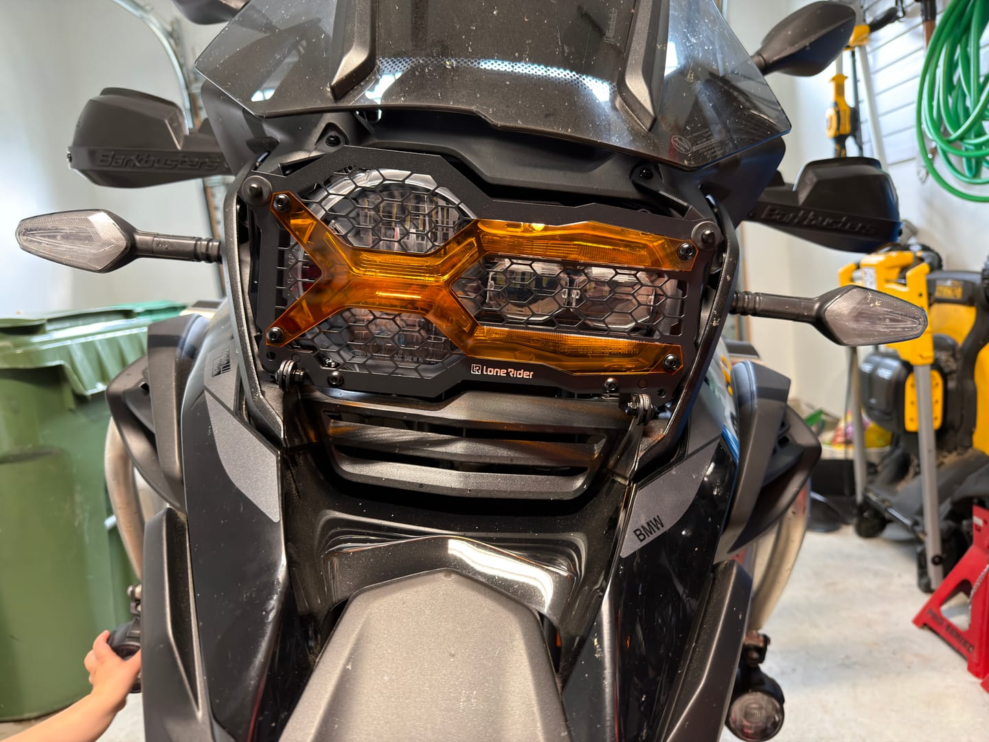 Customer photo review of Headlight Guard Kit BMW R1200/1250 GS / ADVENTURE LC (Liquid Cooled) - [Patent Pending]