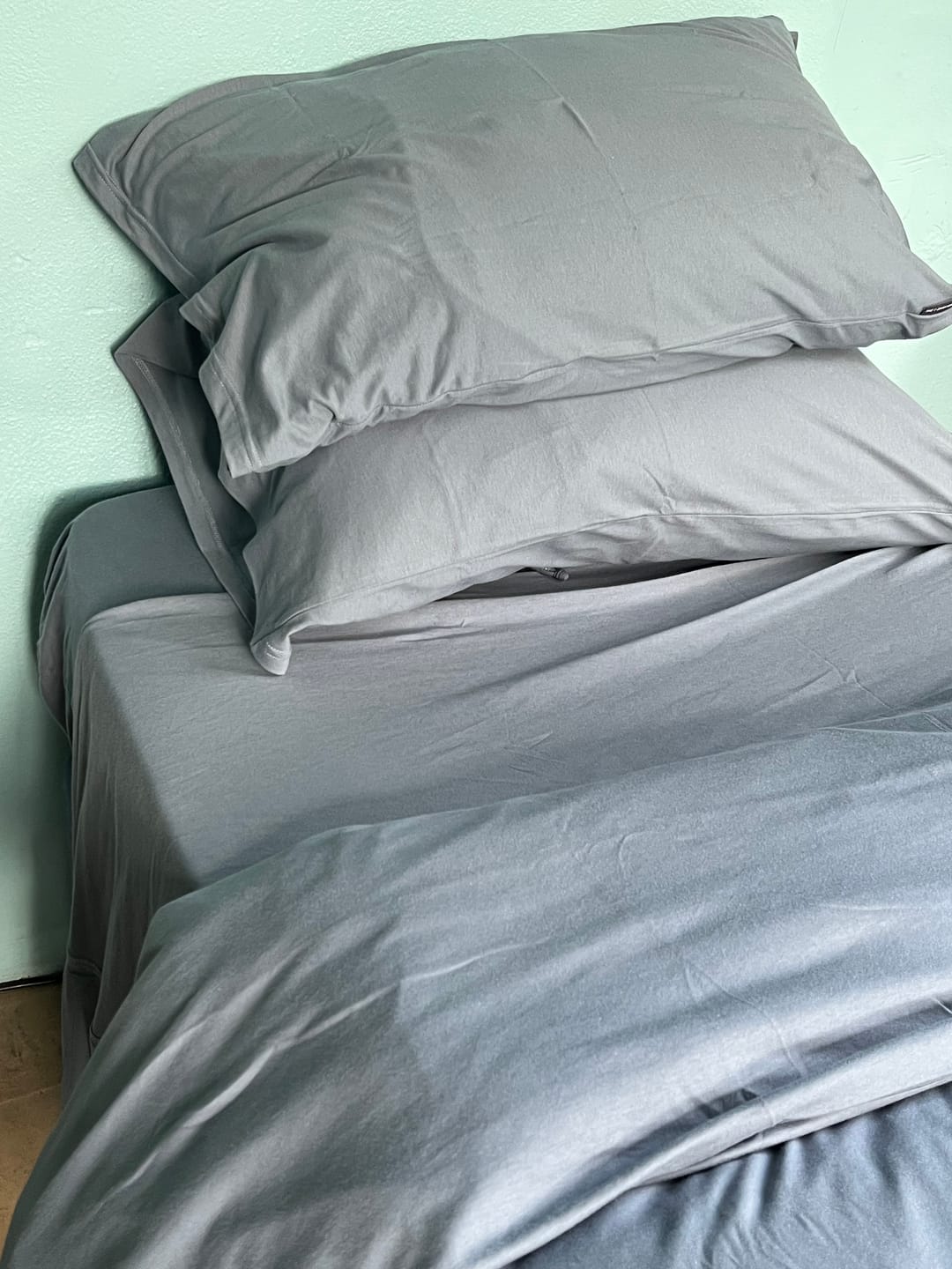 Customer photo review of Duvet Cover Set - Seafoam