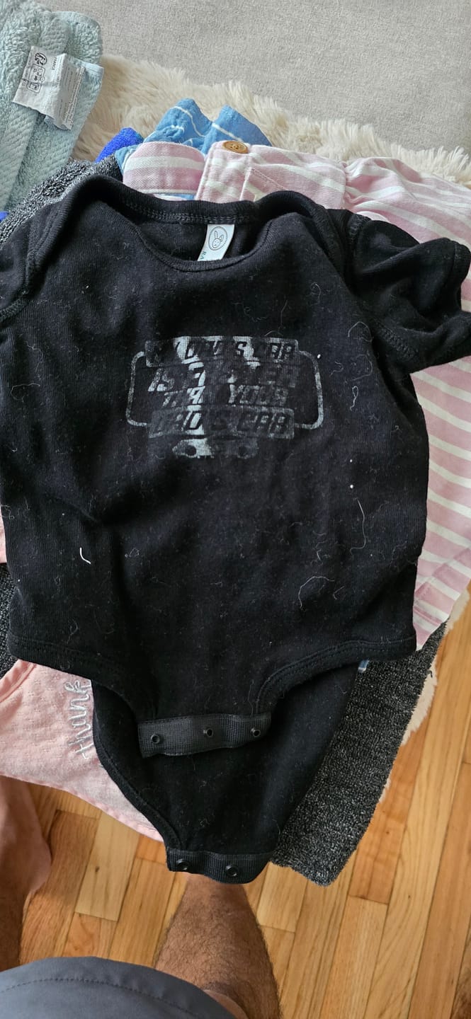 Customer photo review of 80Eighty® Baby Onesie Black
