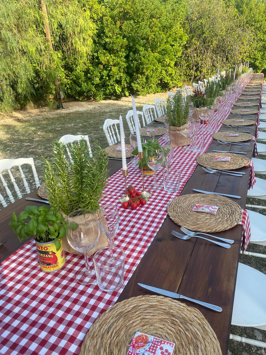Customer photo review of Tovaglioli Quadretti Rustica, Stile Quadretti Country, 45x45 cm Set da 4 o 6 tovaglioli