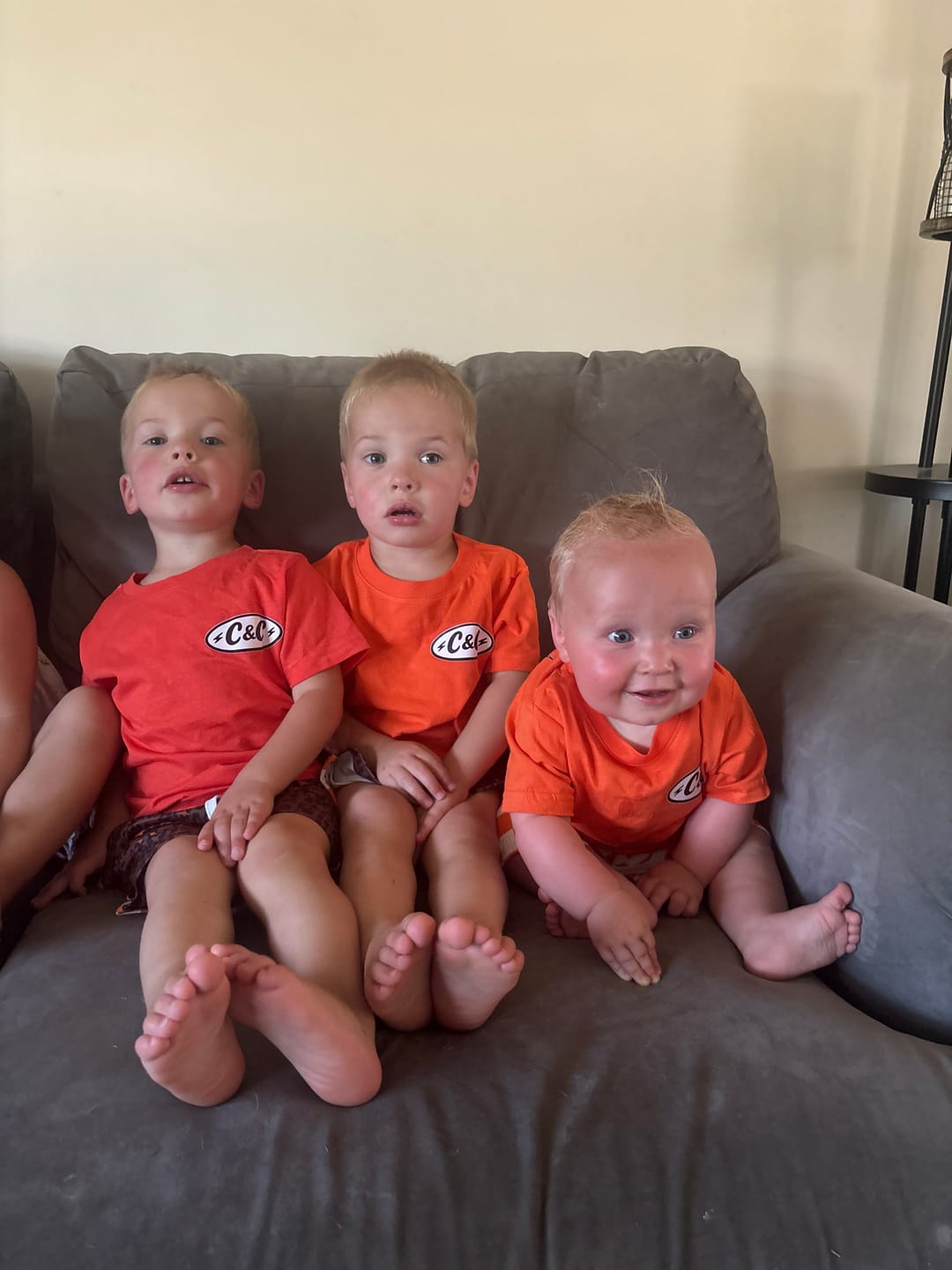 Customer photo review of Wild Summer | Orange & Cheetah Tie Shorts