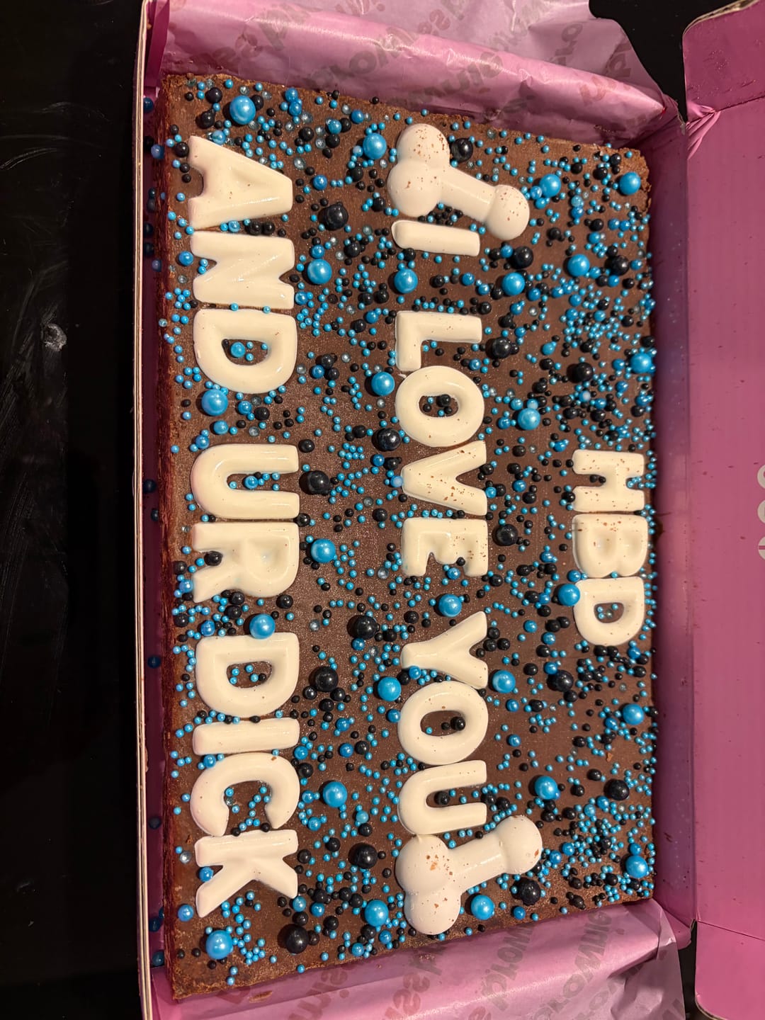 Customer photo review of D!ck Brownie · Large