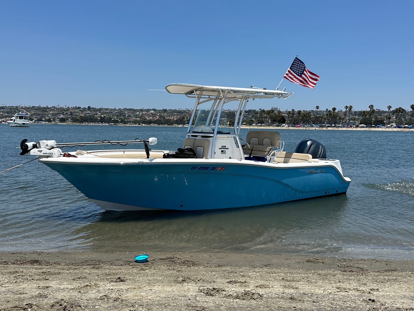 Customer photo review of 16" x 24" Boat Flag Set (Wholesale)